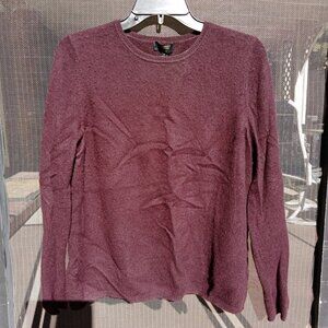 Charter Club Cashmere Sweater Long Sleeve Crew Neck Maroon L